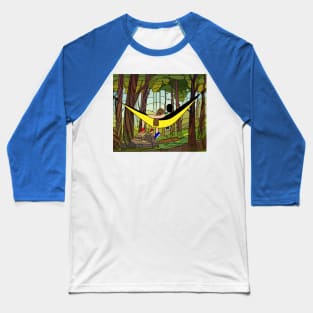 Idlers Hammock Do Nothing Baseball T-Shirt